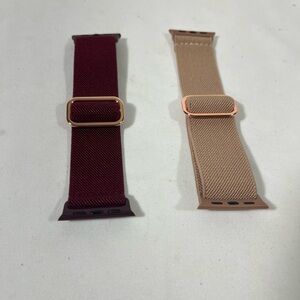 MALEDAN APPLE WATCH BANDS SET OF 2 STRETCHY‎ COMPATIBLE 38, 40, 41, 42mm NEW